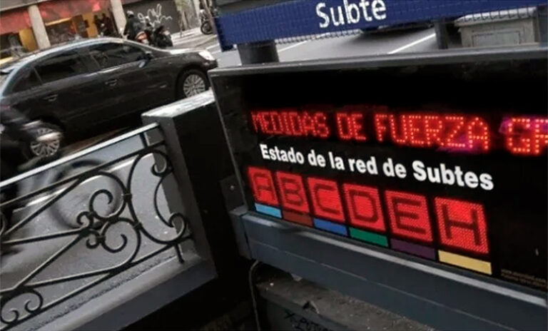 Anuncian un nuevo paro de Subtes para el miércoles horarios y qué