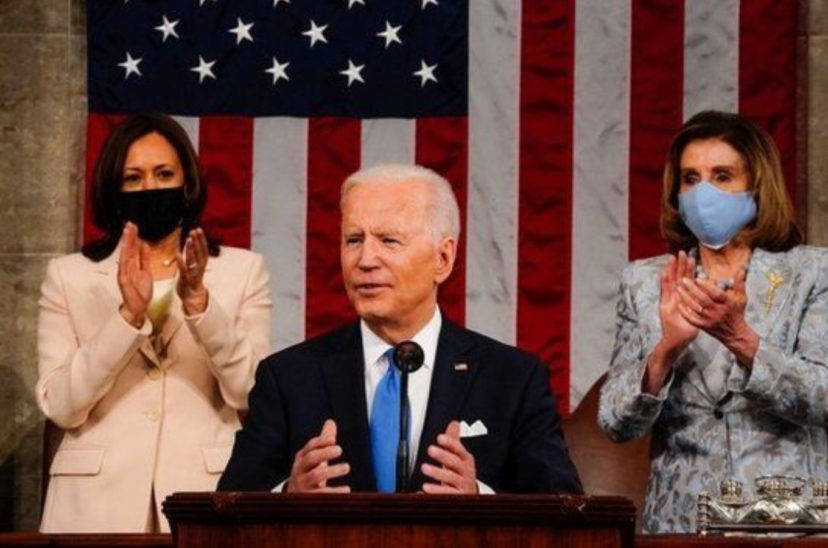 Joe Biden habló por primera vez en el Capitolio.