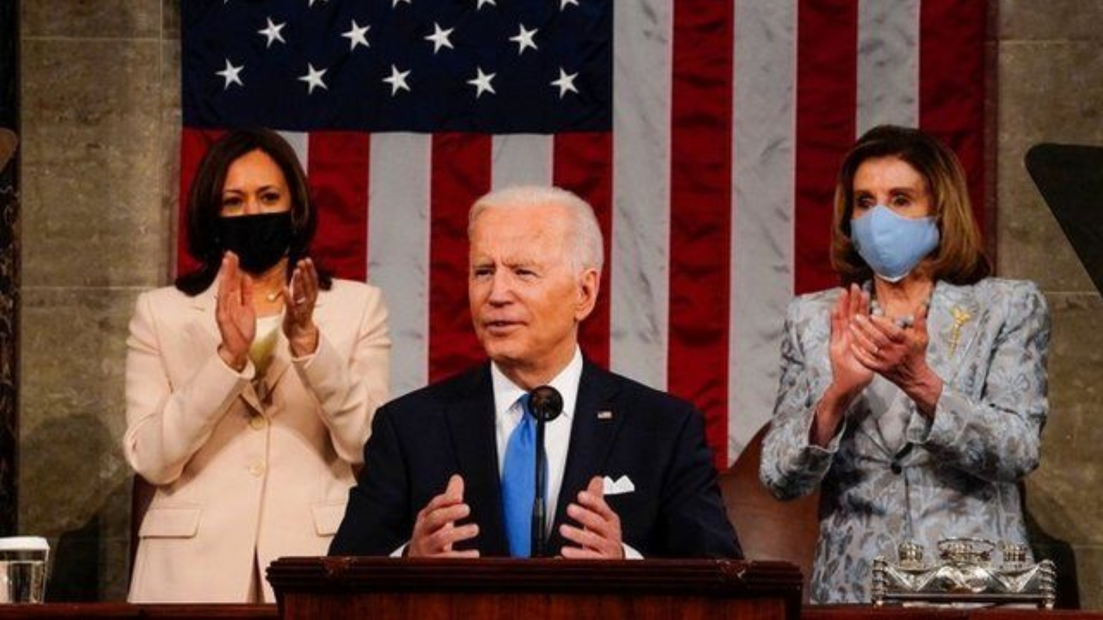 Joe Biden habló por primera vez en el Capitolio.