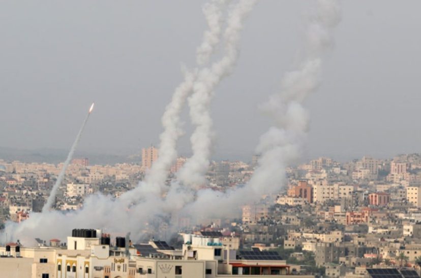 Misiles desde Gaza a Israel