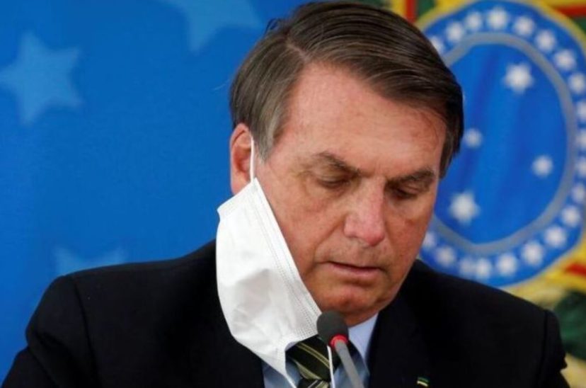 Jair Bolsonaro Brasil Barbijo