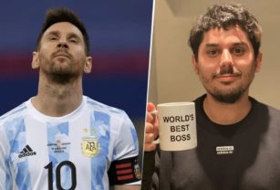 Lionel Messi y Luquitas Rodríguez Ankara