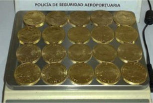 PSA Monedas Oro detenido