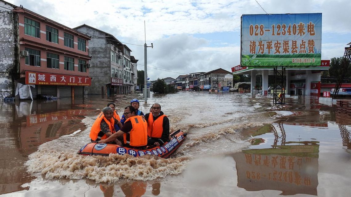 Inundaciones China. Crédito AFP