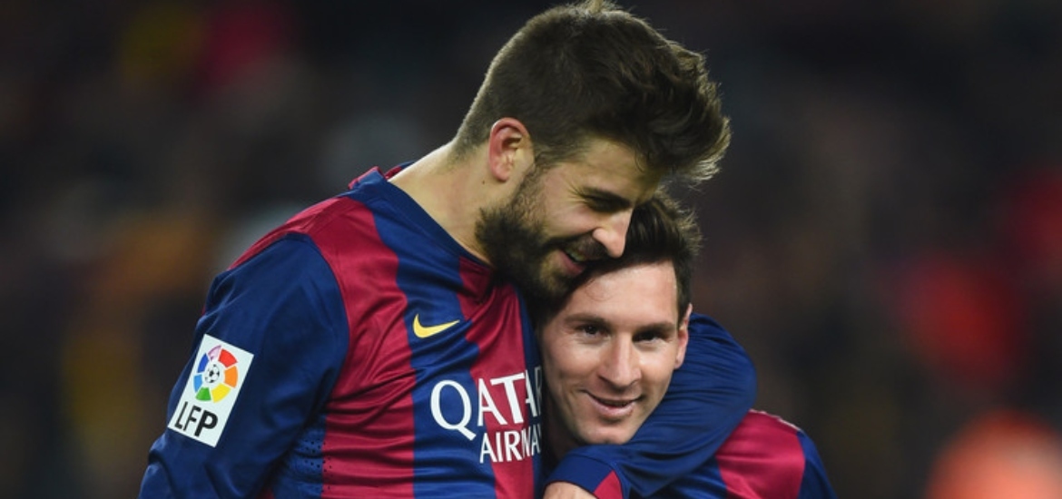 Gerard Piqué y Lionel Messi