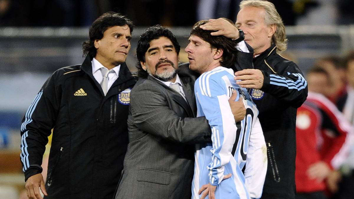 Maradona y Messi