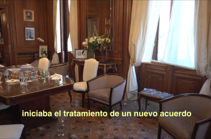 Piedras Despacho Cristina Kirchner