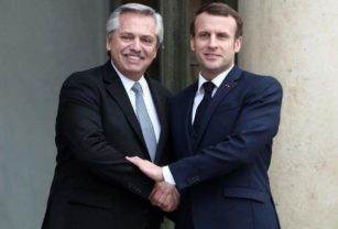 Macron de Francia y Alberto