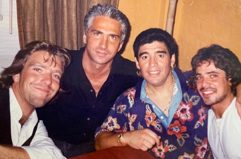 Luciano Castro y Maradona