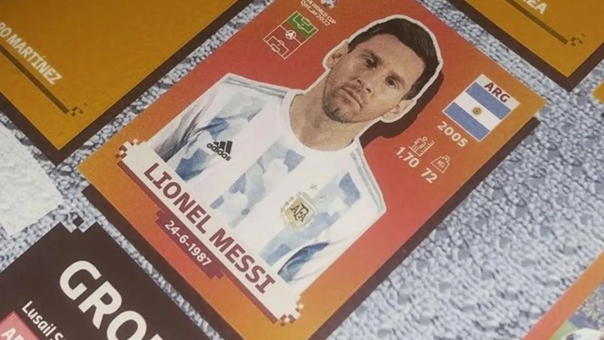 Figurita de Messi