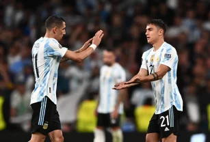 Dybala y Di María Selección Argentina