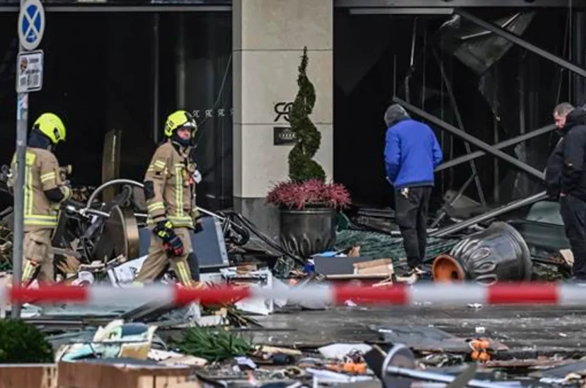 Explosión del acuario en Berlín.