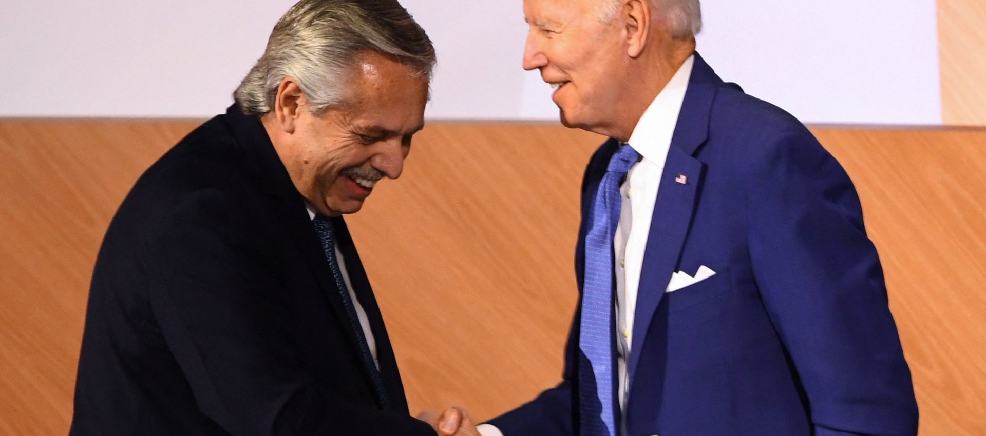 Alberto Fernández y Biden