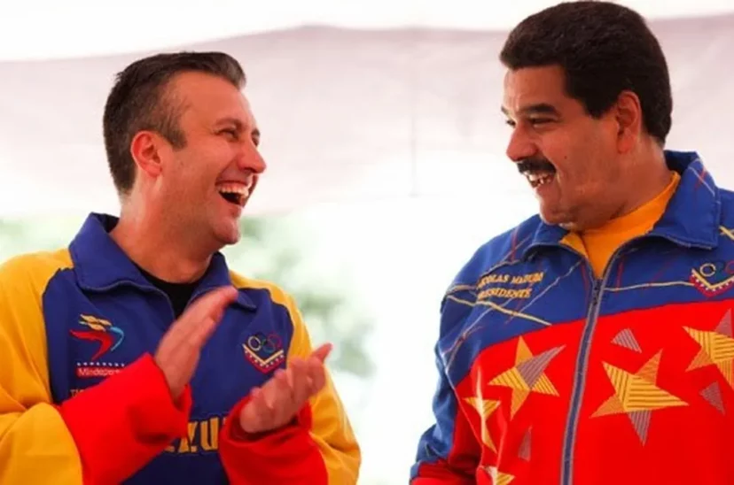 Maduro con El Aissami, exministro de petróleo de Venezuela.