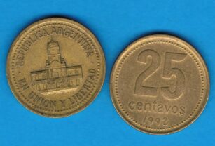 monedas de 25 centavos