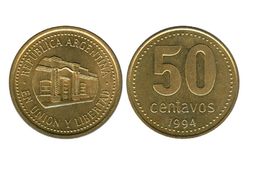 monedas de 50 centavos
