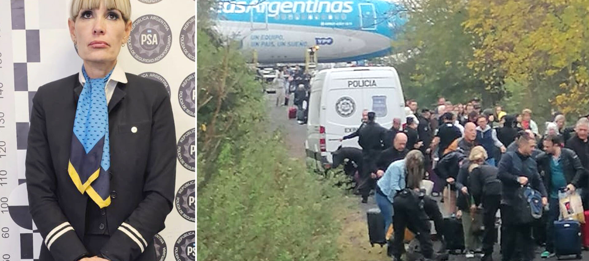 azafata aerolíneas argentinas amenaza de bomba
