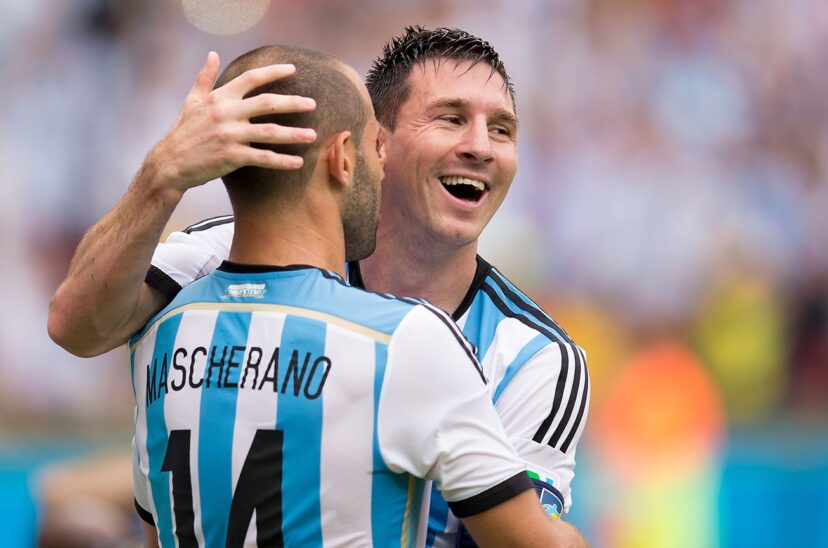 javier mascherano y messi selección argentina