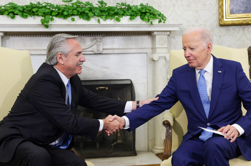 Alberto Fernández y Joe Biden - Pedido de apoyo ante el FMI