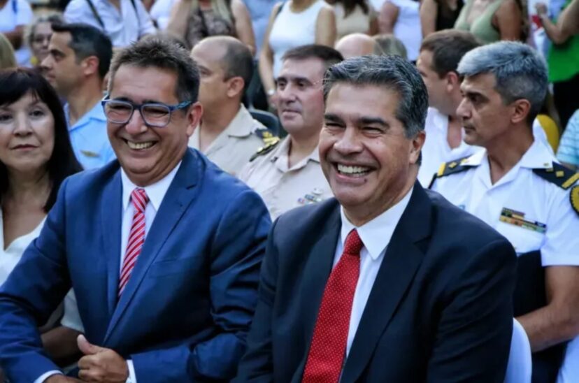 Gustavo Martínez, intendente de Resistencia, con Jorge Capitanich