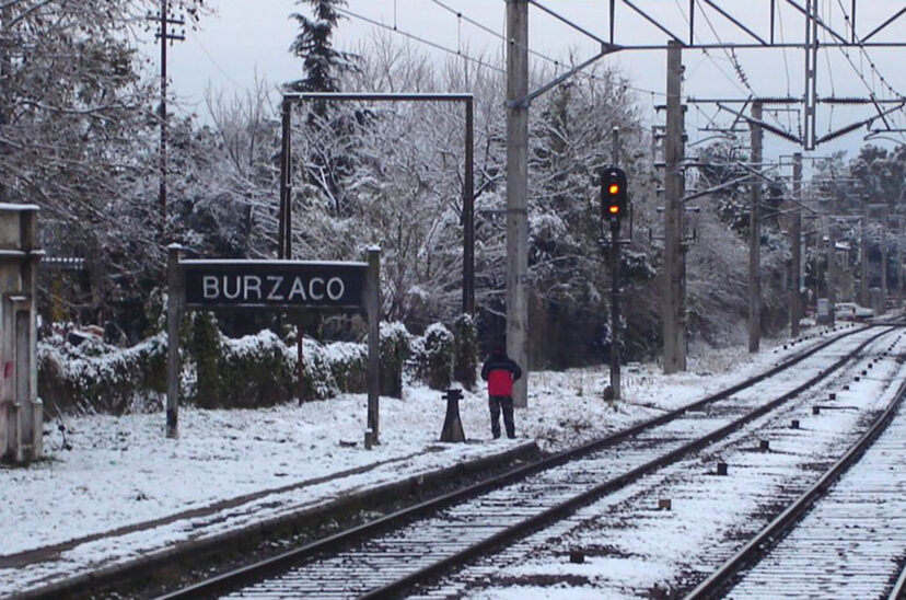 Nieve en Burzaco, Buenos Aires.