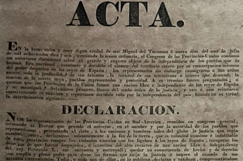 declaracion de la independencia