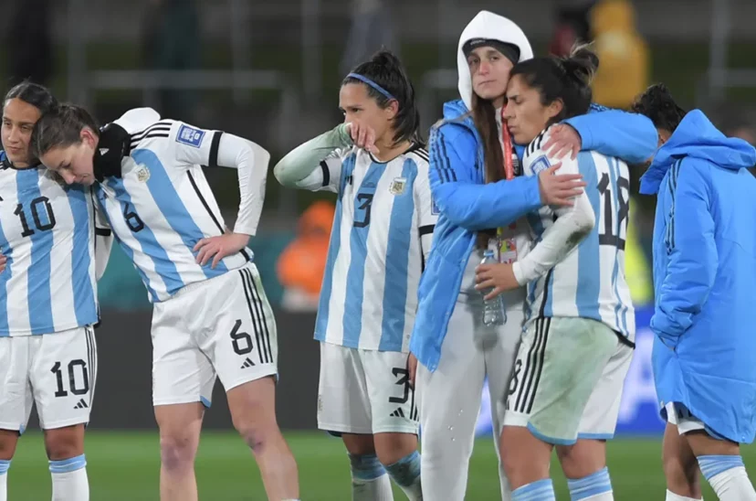 Argentina tras quedar fuera del Mundial Femenino.