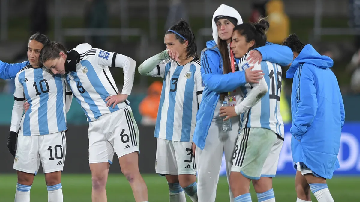 Argentina tras quedar fuera del Mundial Femenino.