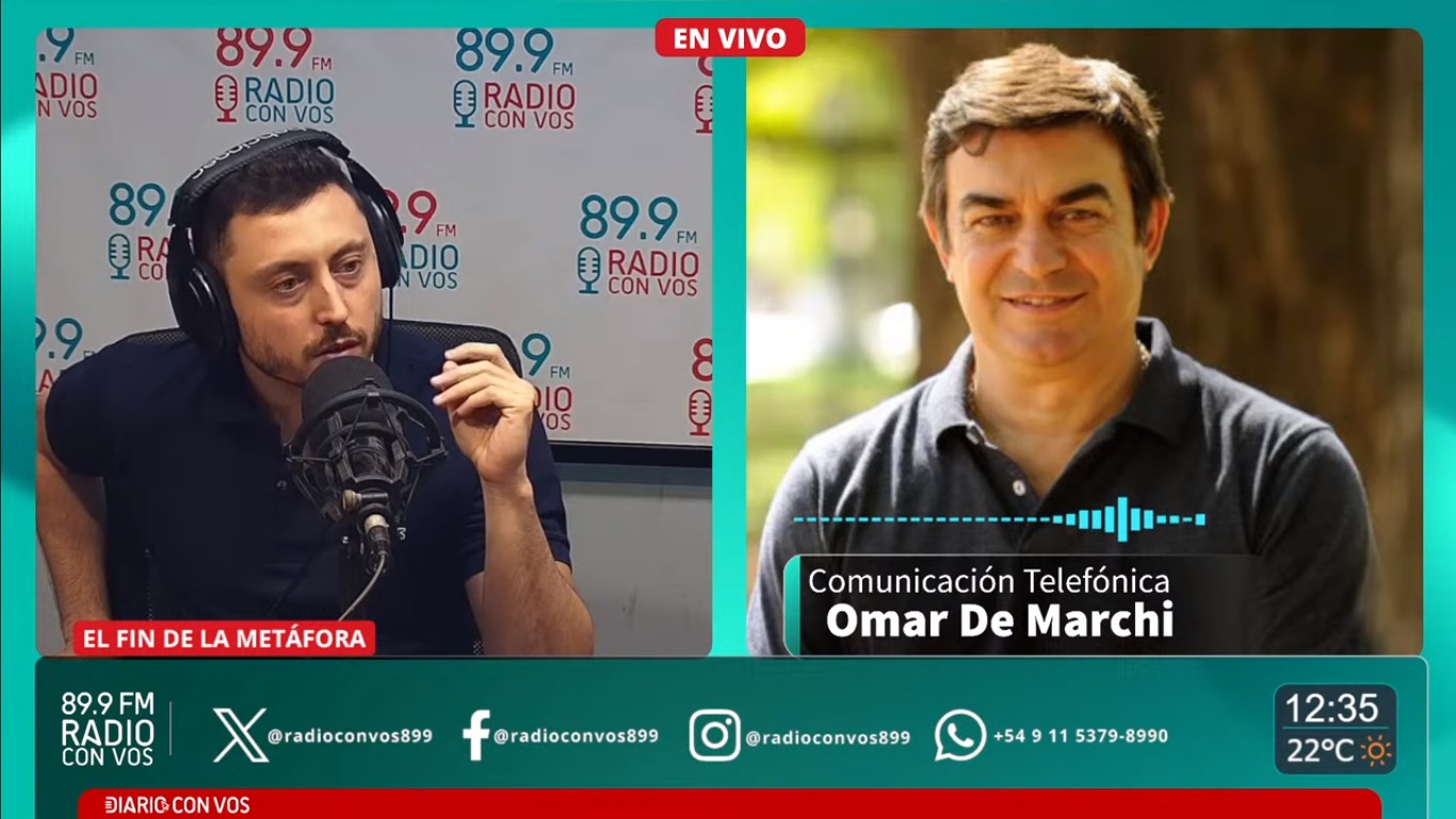 Omar De Marchi en Radio Con Vos.
