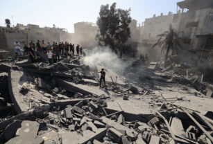 Gaza tras un bombardeo de Israel