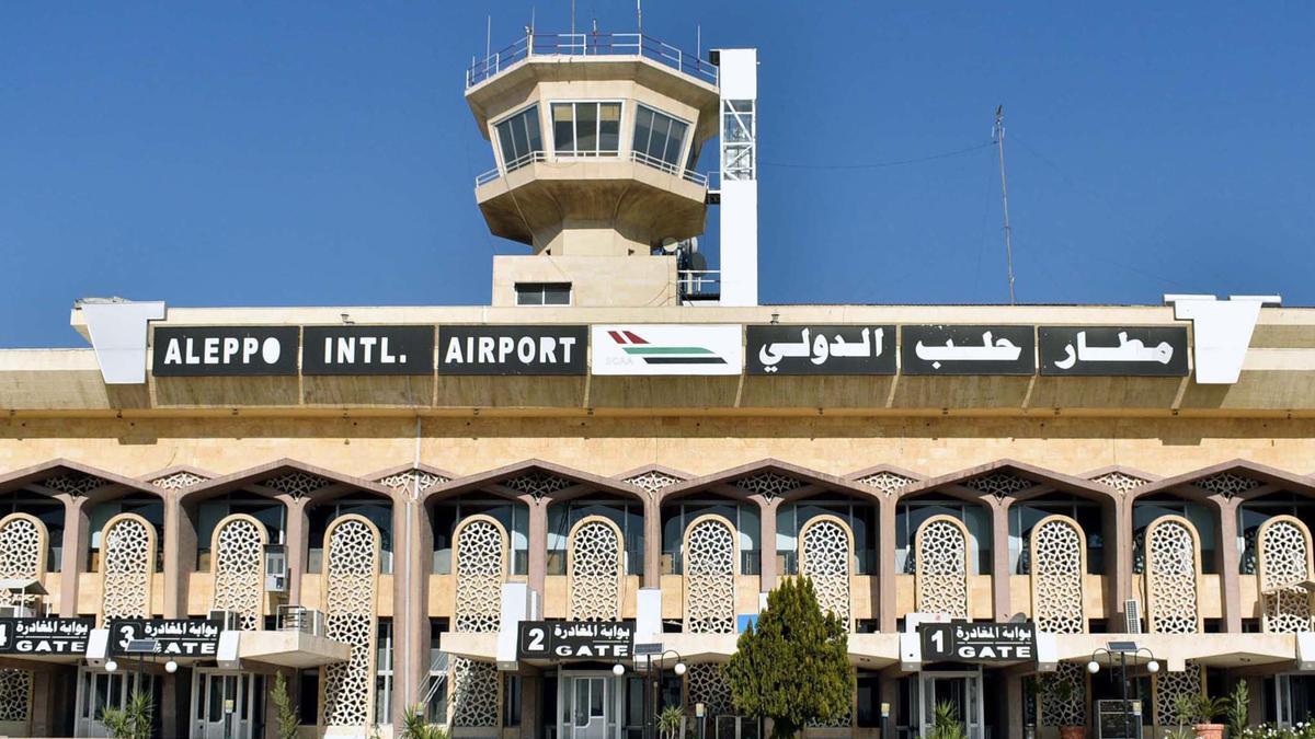 Aeropuerto de Alepo, uno de los objetivos de Israel.