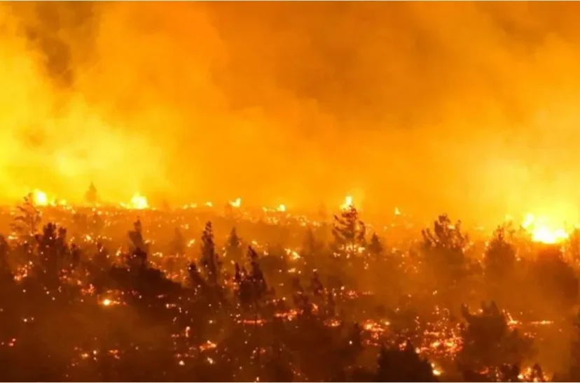 Incendios Chile - Temperatura de la Tierra