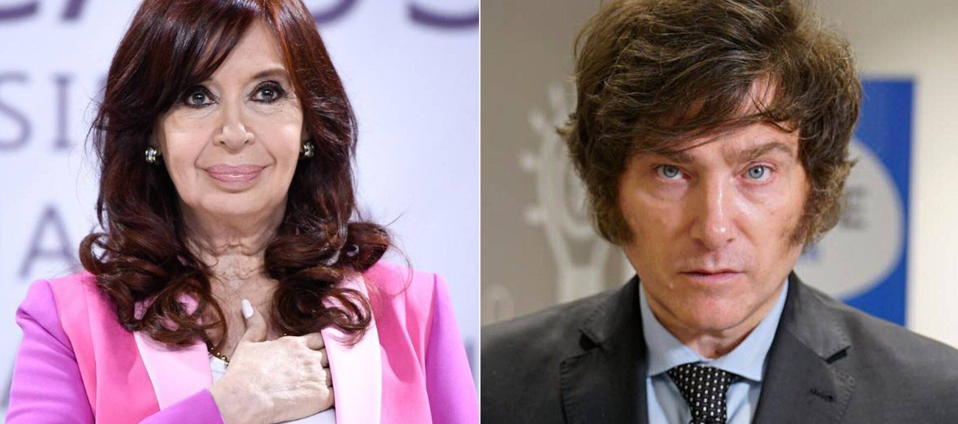 Milei y Cristina Kirchner