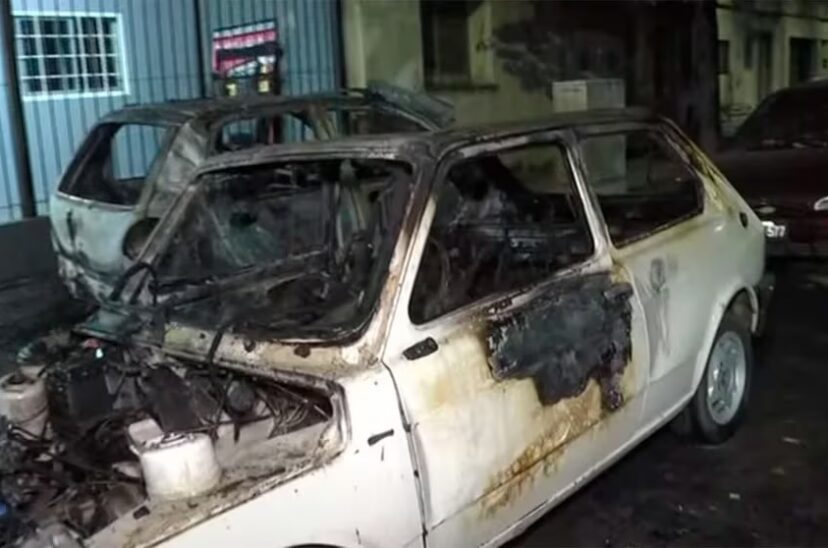 Ataque de quemacoches en Vélez Sarsfield