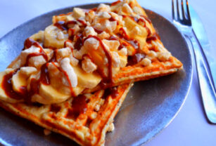 Wafles Banana Dulce de leche