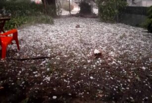Granizo en Mar del Plata