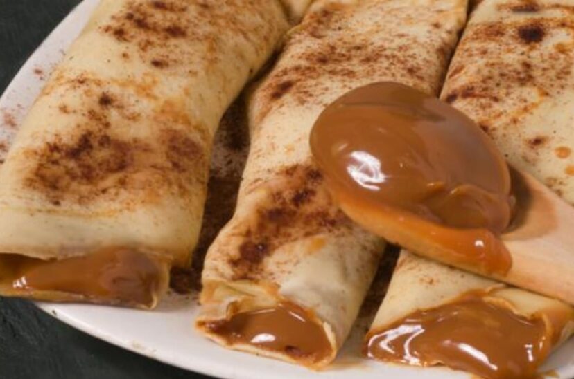 Panqueques con dulce de leche
