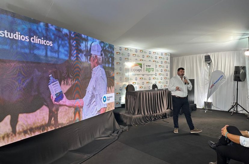 Juan Cruz Muriel Lanzamiento Suplenut expoagro inmunidad