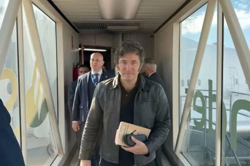 Milei viajes