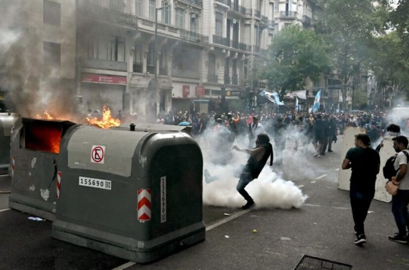 marcha de jubilados incidentes