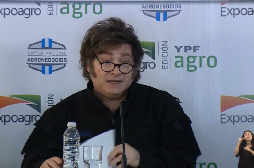 milei en expoagro campaña 2